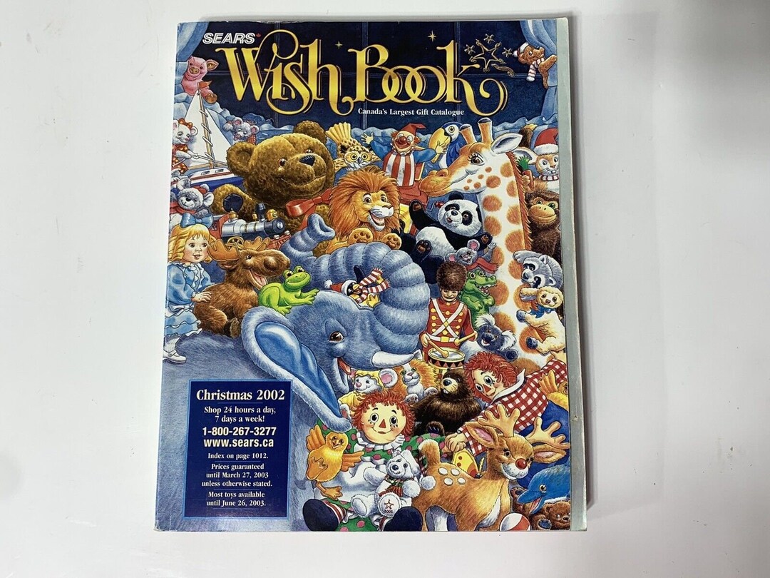 2002 Sears Christmas Wish Book Catalog Canada 2000s Nostalgia Etsy