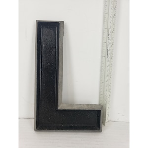 VINTAGE - Adler Silhouette Letter CO Aluminium Movie Theatre Marquees letter &quot;L&quot;