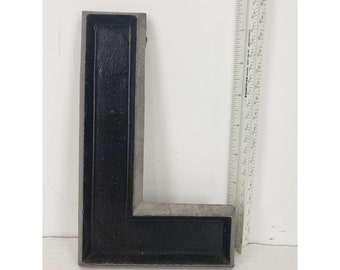 VINTAGE - Adler Silhouette Letter CO Aluminium Movie Theatre Marquees letter &quot;L&quot;
