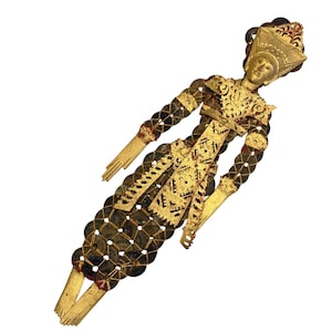 Indonesian Prosperity Wedding Coin Doll Gold Gilded Details Qing Era Coins