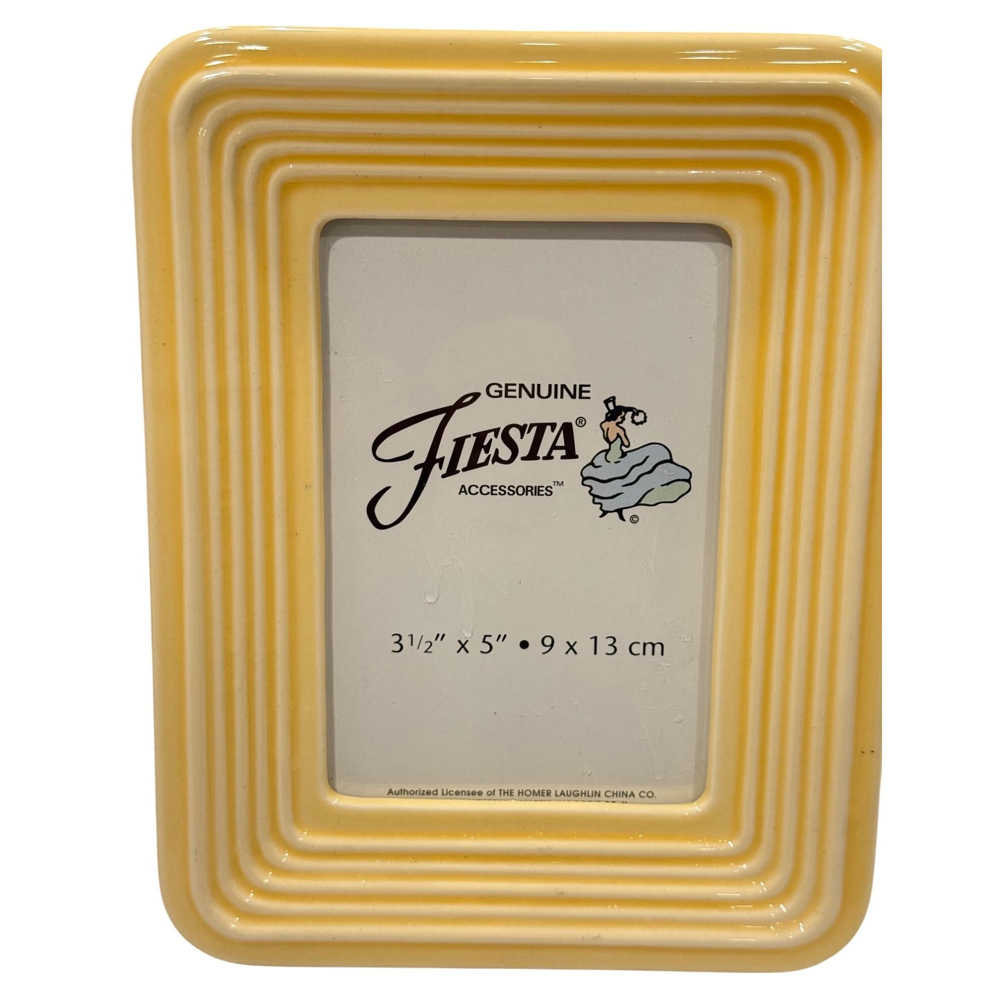 Genuine Fiesta Accessories Yellow Picture Frame For 3.5” x 5” Photos By The Weston Gallery
