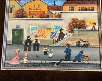 Vintage Japan Bin Kashiwa Print Paris Naïf La Place De I'opera