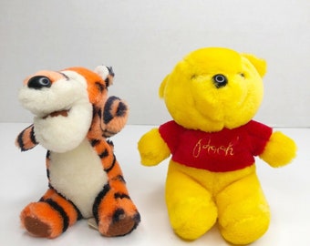 Vintage 1991 Disney Sears Winnie The Pooh Tigger Plush Set of 2