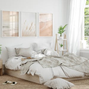 Natural Tones Boho Minimalist Wall Decor. Pampas Grass