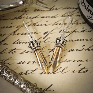 Fountain Pen Nib Earrings – Writing Jewelry for Authors and Teachers –  Gift for Writers, Calligraphy Lovers, Literary Minds - Silver Hooks