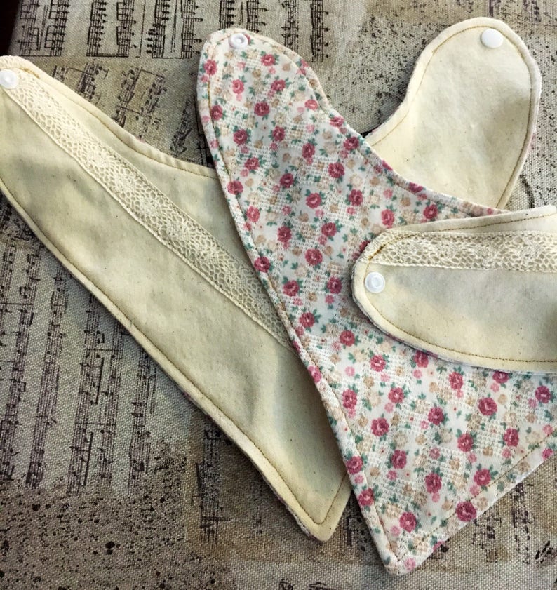 Pretty Baby Reversible Drool Bibs