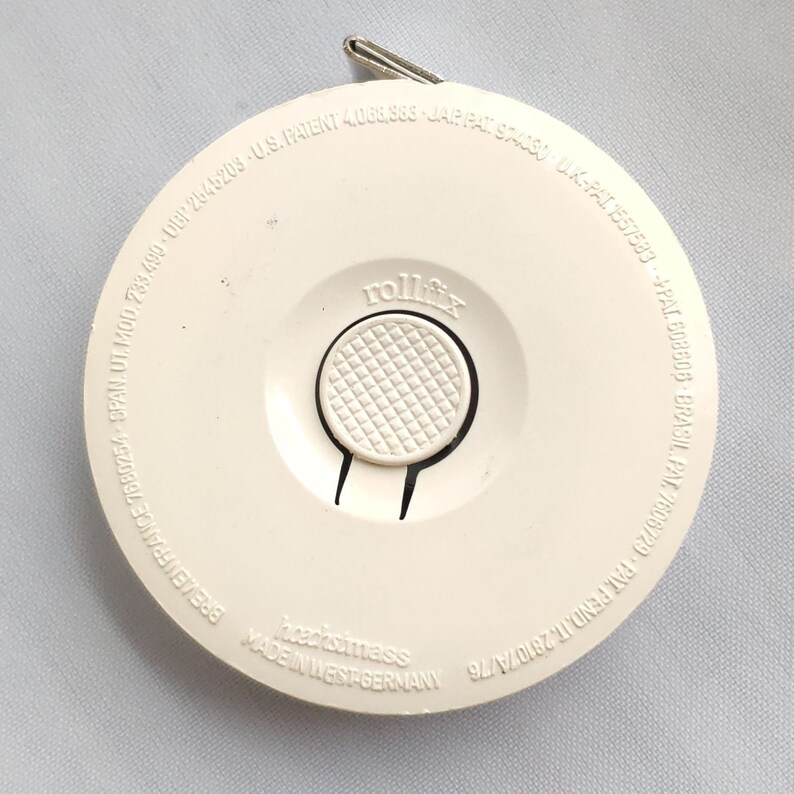 Vintage Hoechstmass West Germany Rollfix Tape Measure Etsy