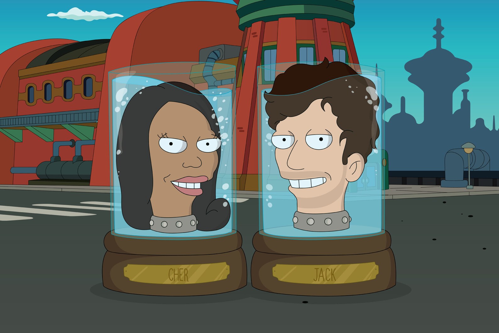 Futurama head in a Jar portrait valentine's day gift Etsy
