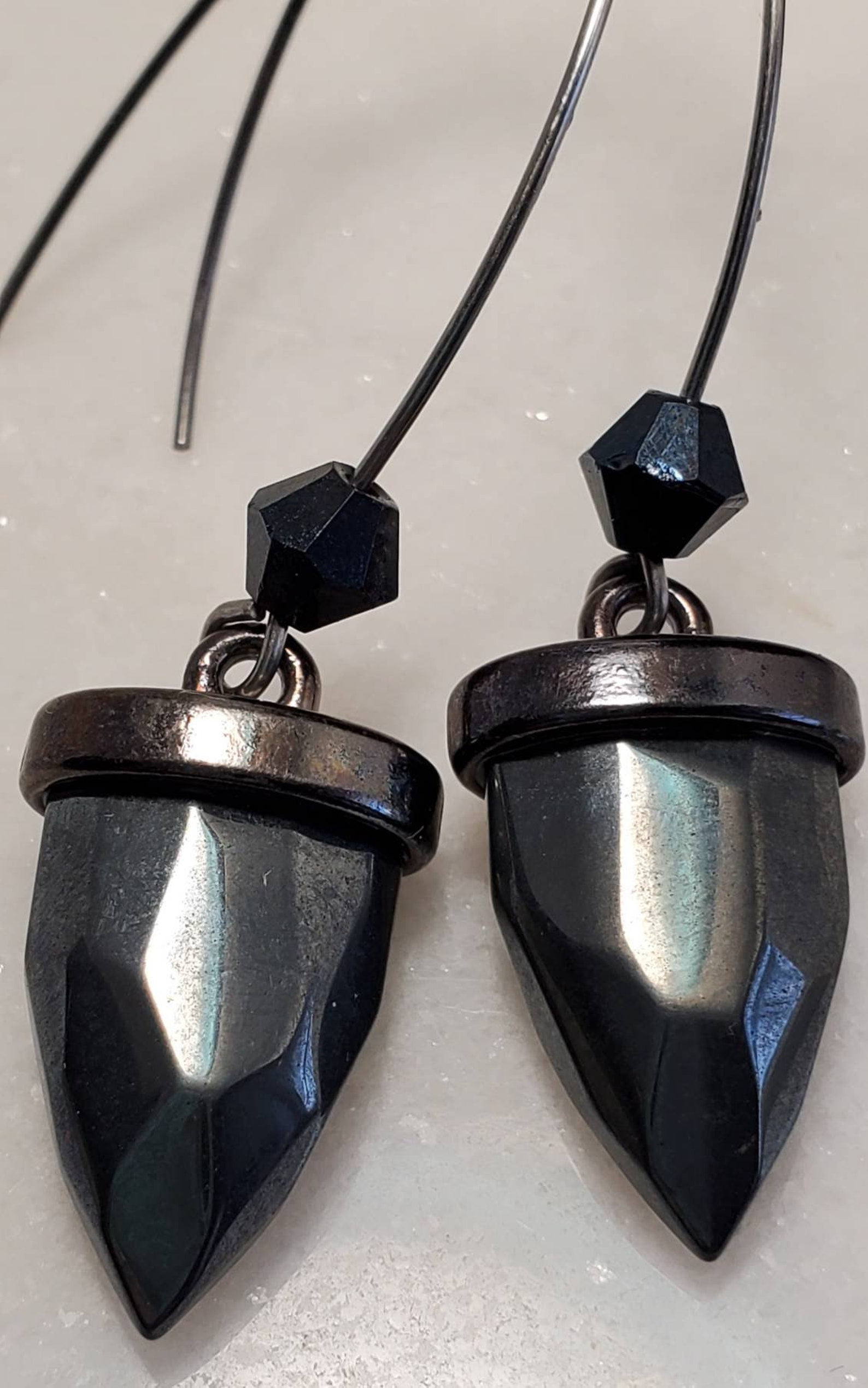 Gunmetal Gothic Earrings Gunmetal Earrings Gunmetal - Etsy