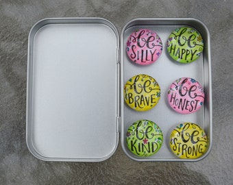 Be Kind Glass Magnet Set