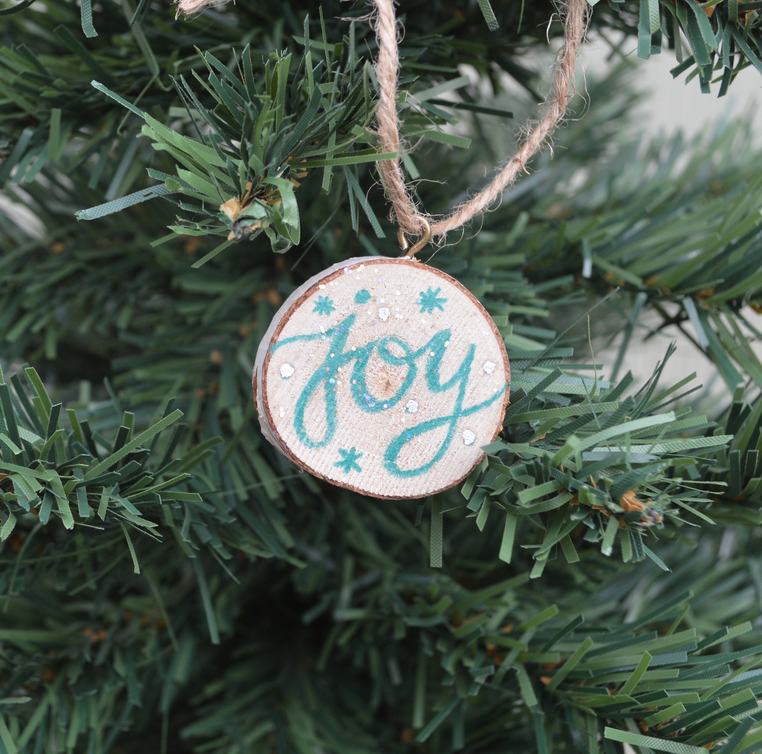 Set of 4 Mini Wooden Ornaments Etsy