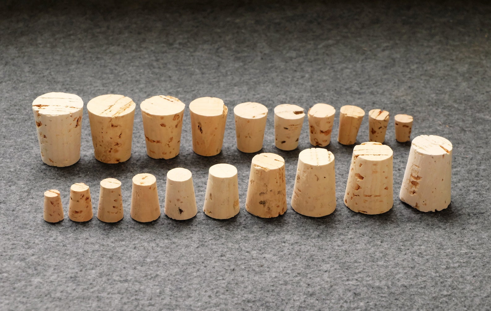 Tapered cork stoppers size 0 1 2 3 4 5 6 7 8 9 10 Etsy