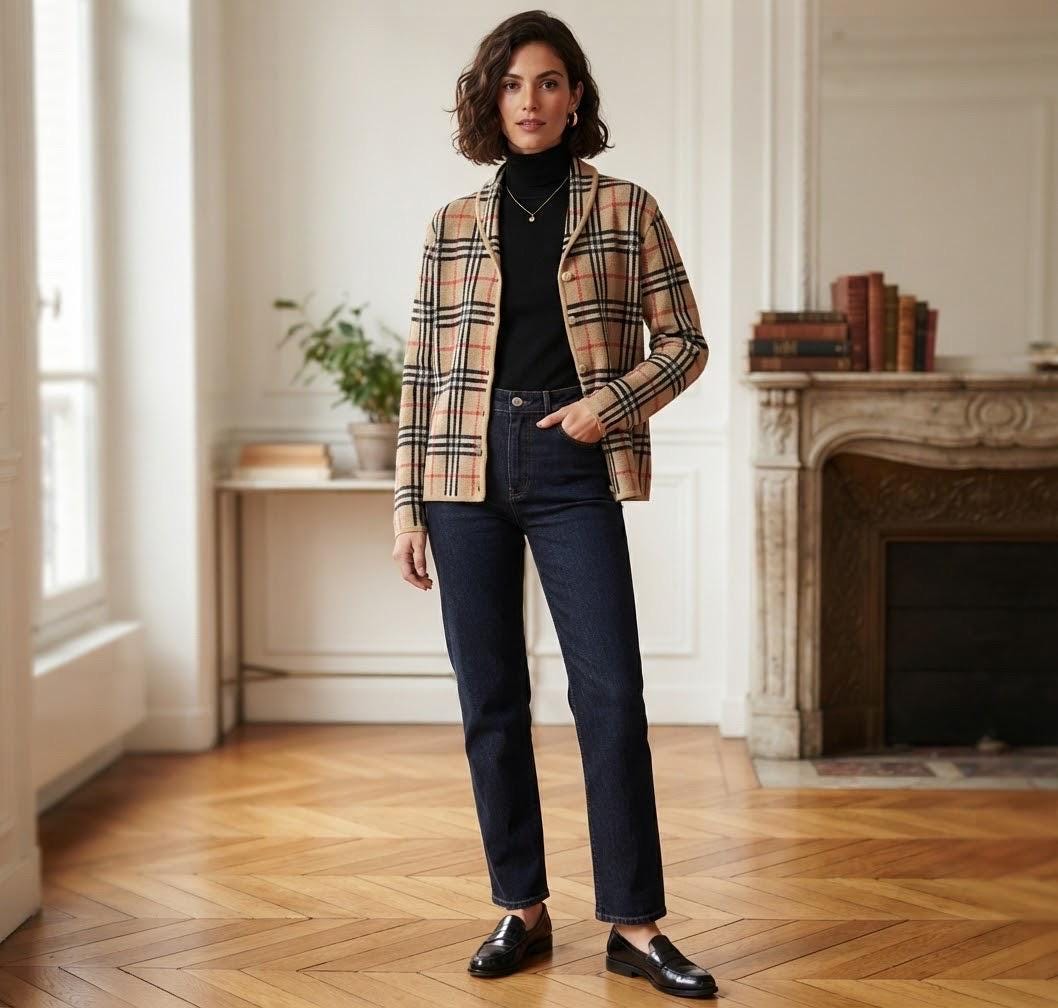 90s Burberry Knited - Etsy