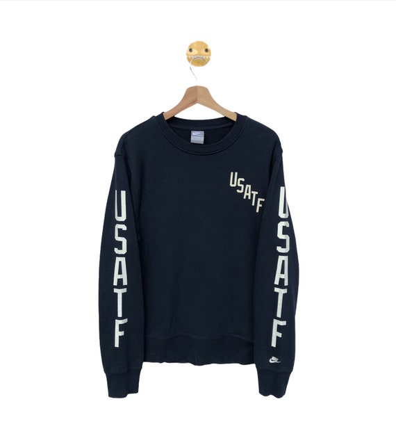 PICK!!! Nike USATF printed spellout crewneck swea… - image 1