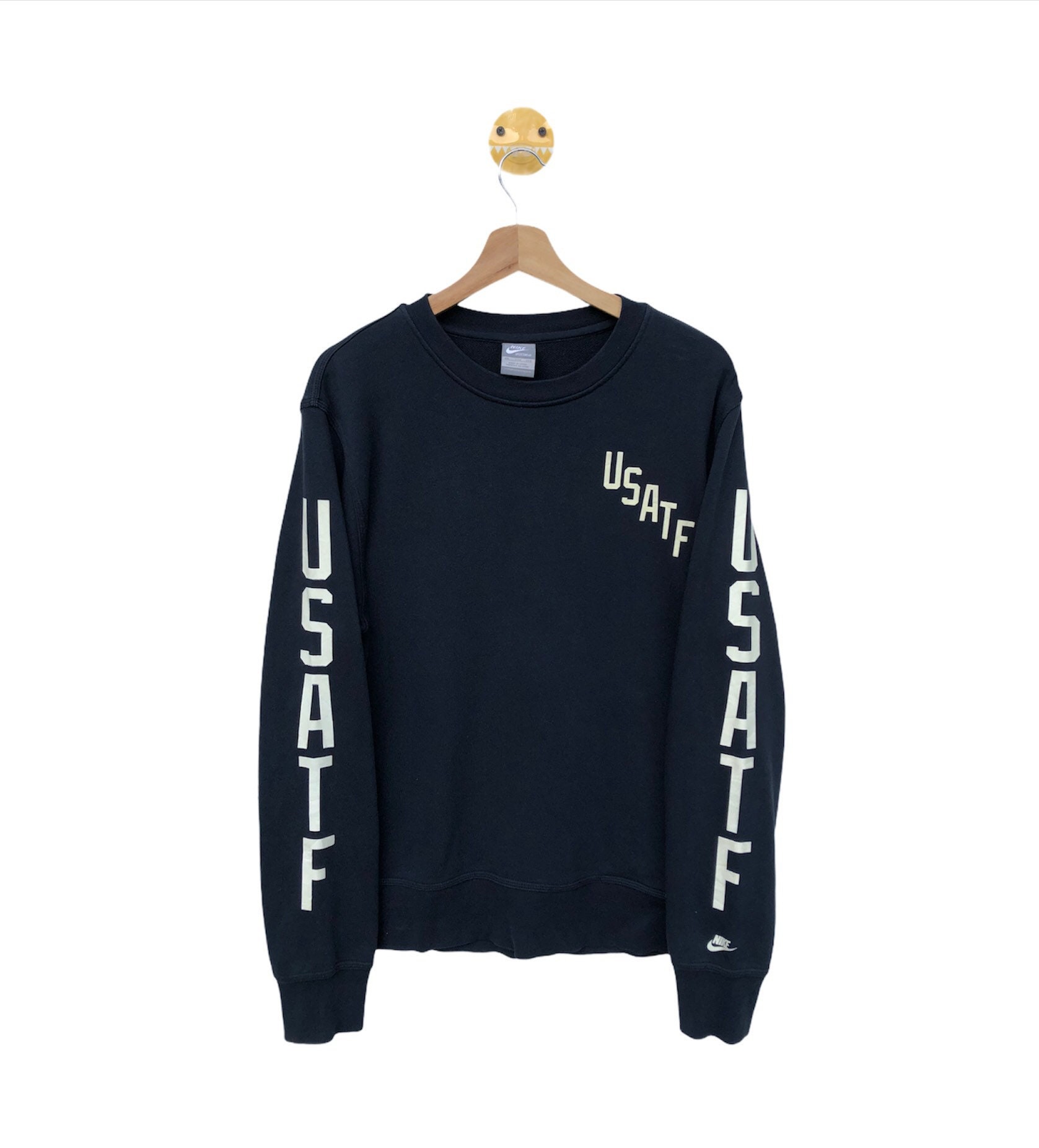 PICK Nike USATF Printed Spellout Crewneck Sweatshirt - Denmark