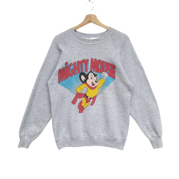 Mighty Mouse Benchpressing Crewneck Sweatshirt