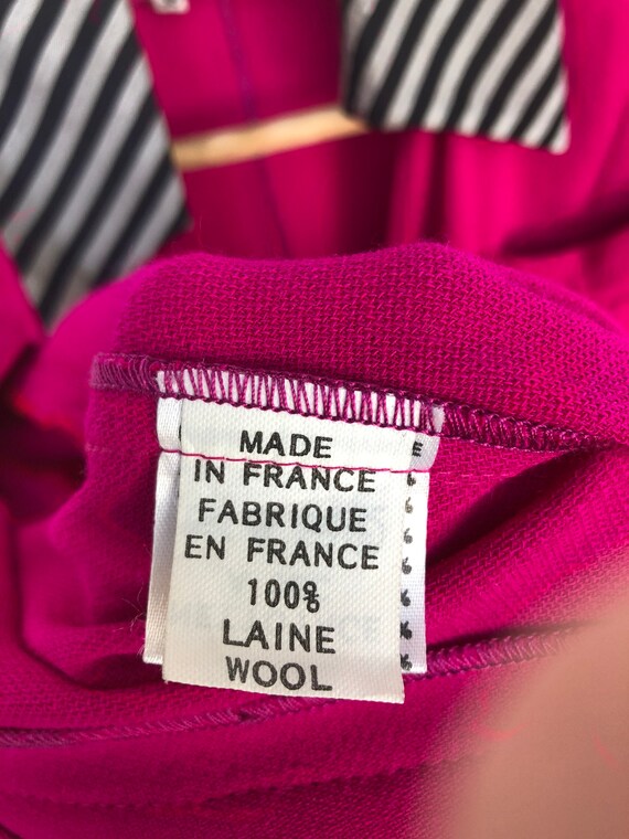 VINTAGE!!! 80s Roger Sakoun Paris laine wool blaz… - image 6
