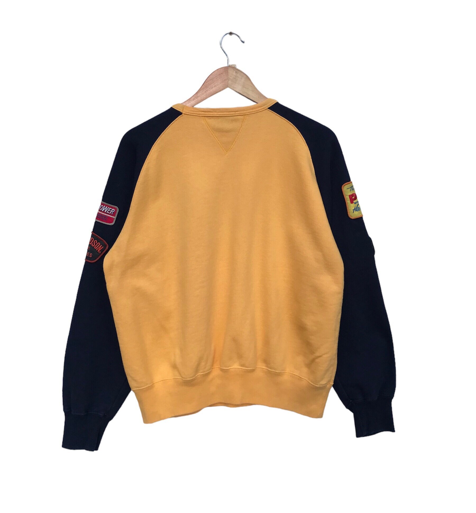 VINTAGE Harley Davidson Motor Cycles Patches Logo Ragland Crewneck