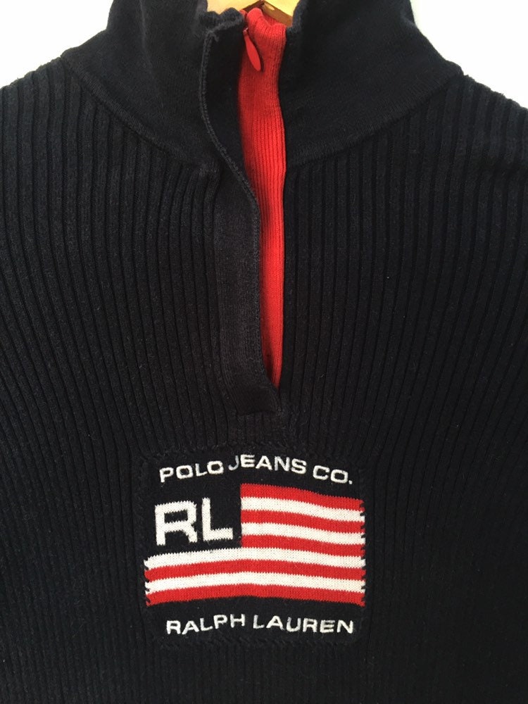 LOVELY Polo Ralph Lauren Girls Half Zip Sweater Nice Design - Etsy