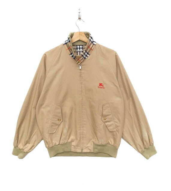 VINTAGE!!! Burberrys harrington jacket distressed