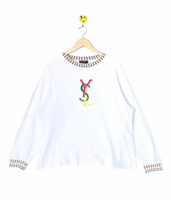 ysl yellow sweatshirt