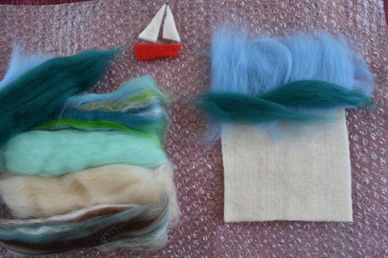 Boat Beginners Wet Felting Kit / Needle Felting / Sailing Boat Etsy
