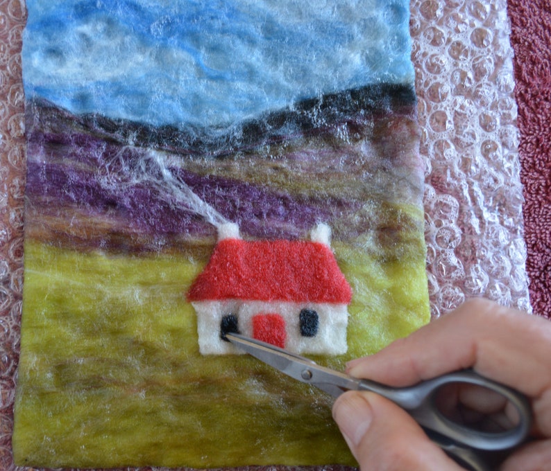 Highland Cottage Beginners Wet Felting Kit / Needle Felting Etsy