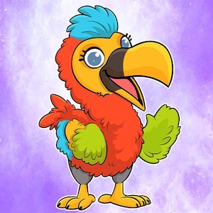 Custom Cartoon Mascot, Personalized Pet Mascot Logo, Cute Animal Character Illustration, Cartoon Bird, Dog Cartoon Design