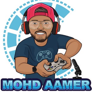 Cartoon Portrait Logo, Gamer Logo Design, Youtuber Avatar, Streamer ...