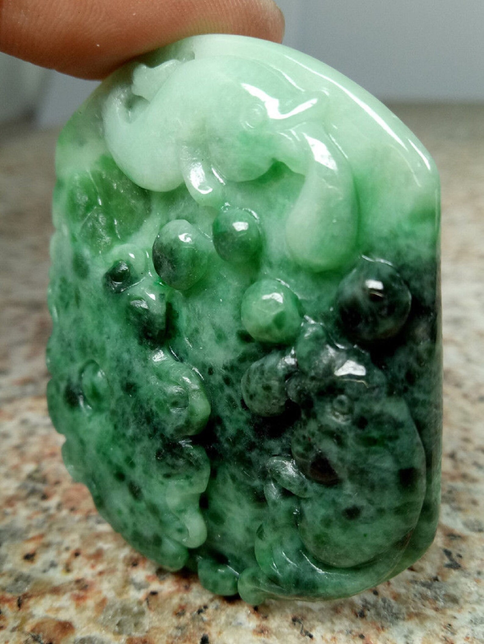 Certified Green Emerald 100% Natural A Jade jadeite | Etsy