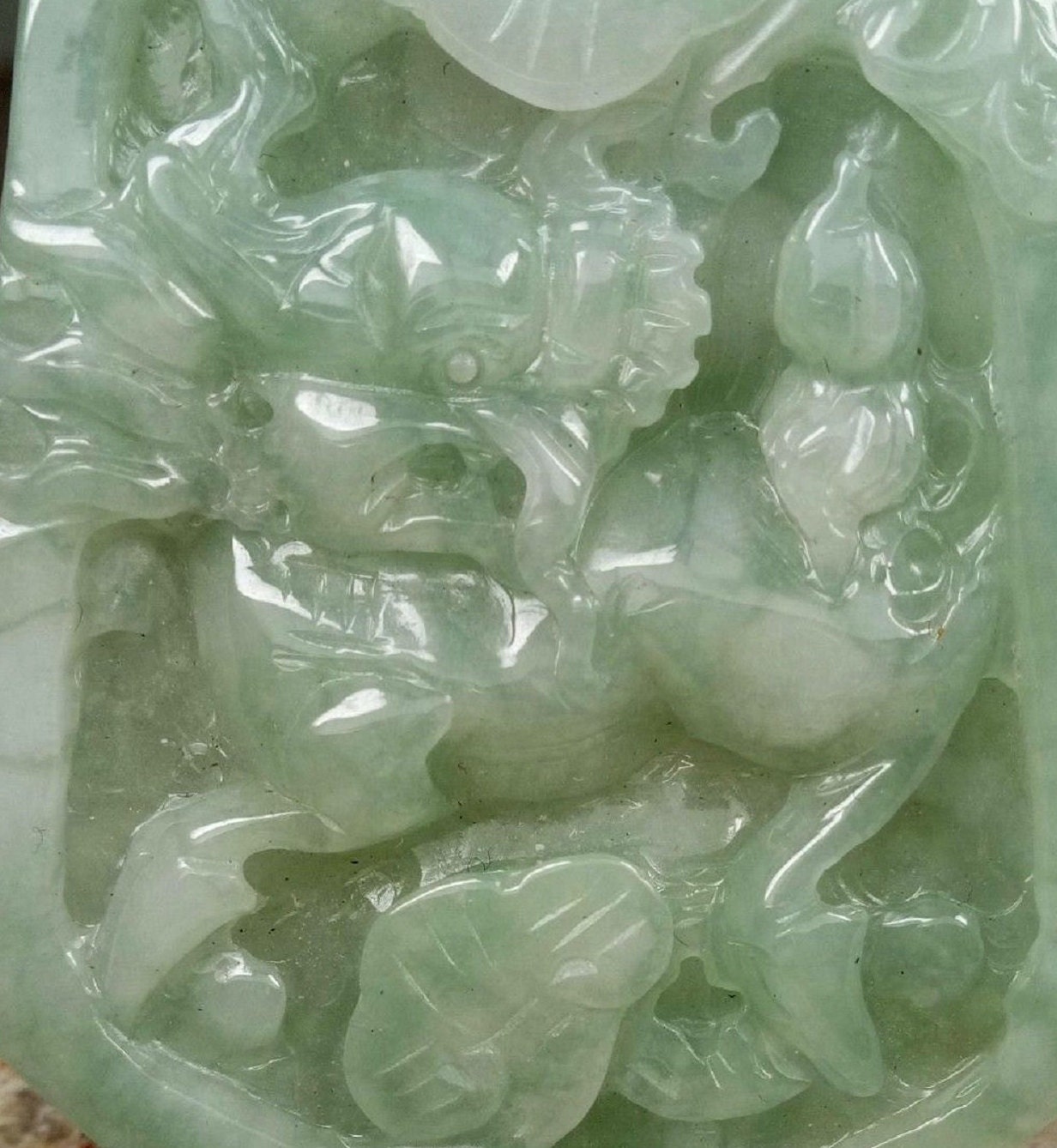 Certified Light Green 100 Natural A Jade Jadeite Pendant Etsy