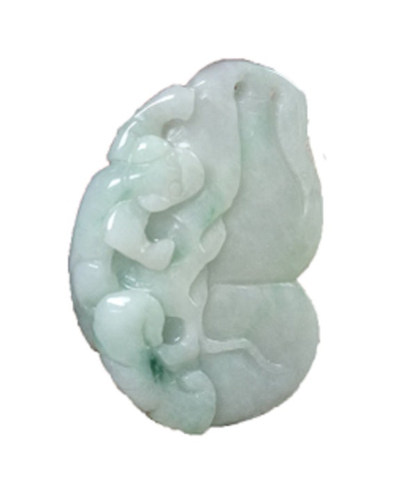 Certified Green Natural Grade A Jade Jadeite Hand Carved Pixiu Image 0