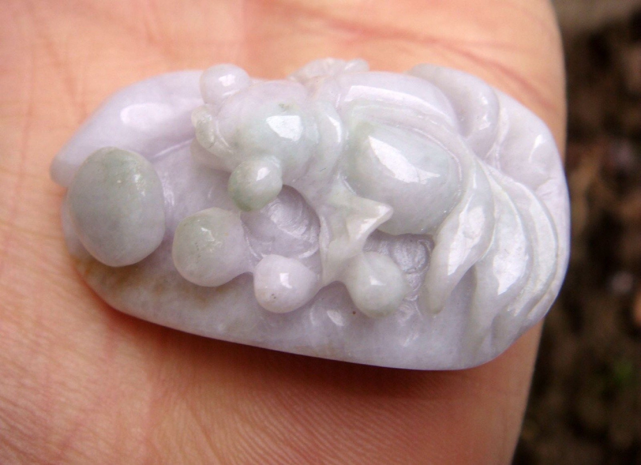 Certified Green Lavender Natural Grade A Jade Jadeite Handmade Etsy Singapore