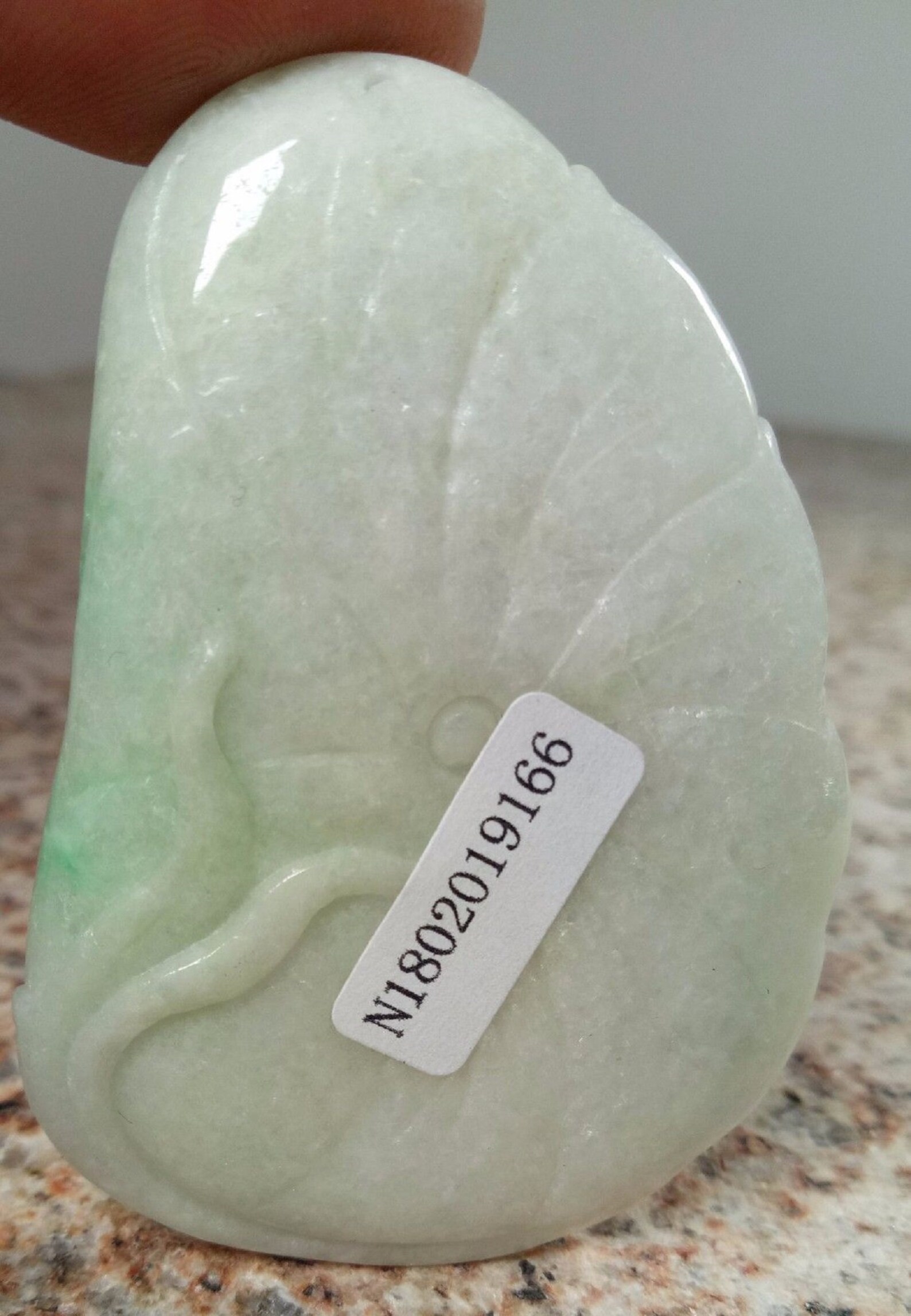 Certified Light Green 100 Natural A Jade jadeite HandCarved Etsy