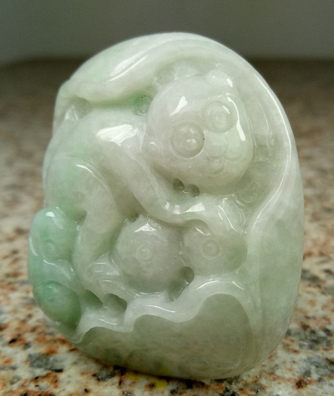 Certified light Green 100 Natural A Jade jadeite HandCarved Etsy