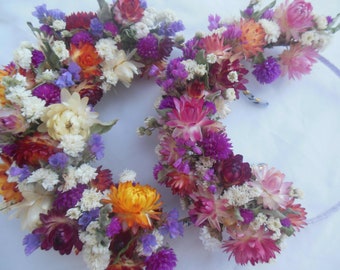 Dried flower crown (harvest 2023), 16 cm