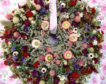 Natural wreath, wall decoration (harvest 2023), 34 cm