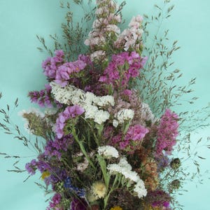 Luxuriöser Trockenblumenstrauß (Ernte 2025), 20 cm