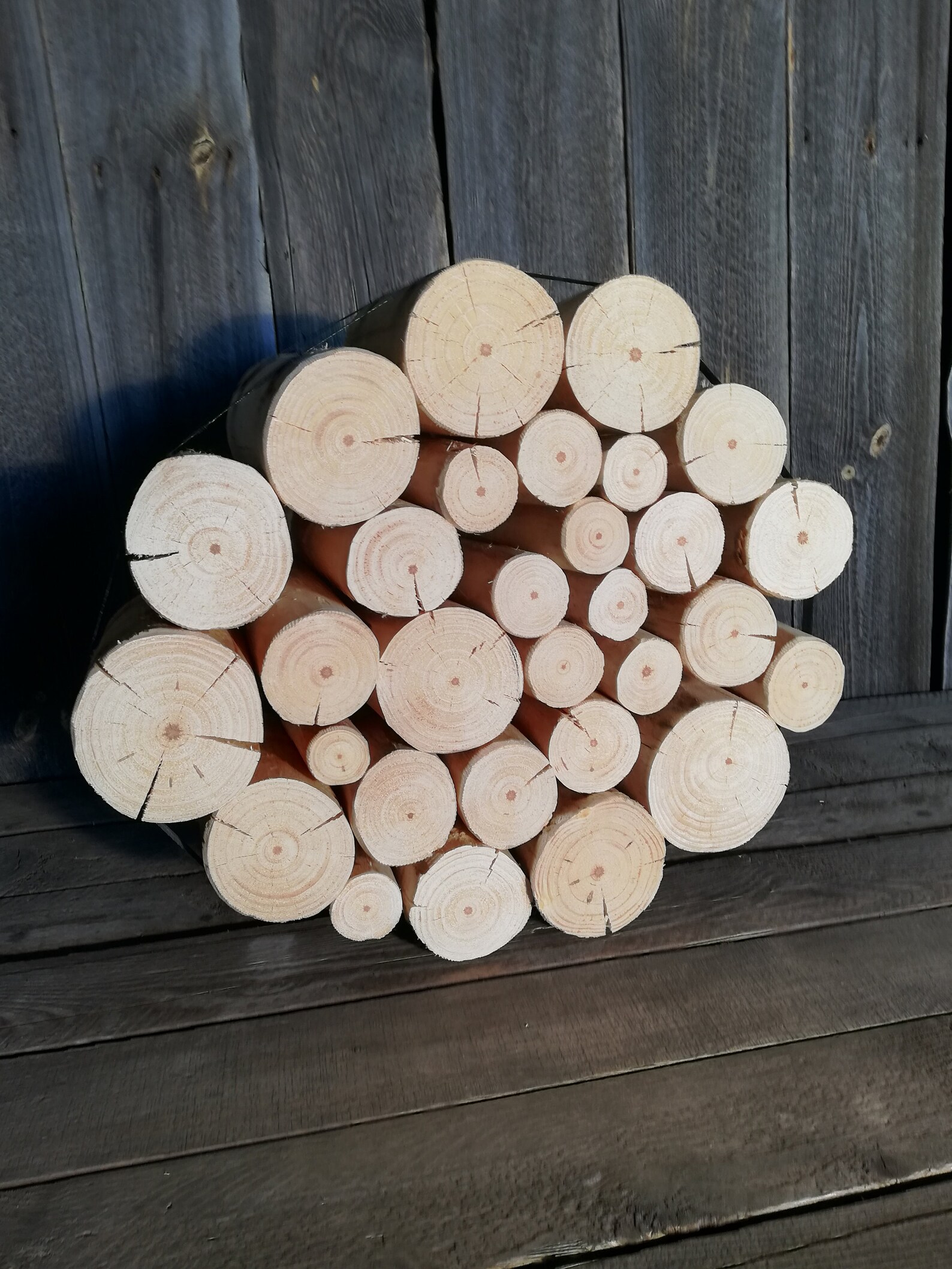 Decorative Round Logs display or craft bundle of 30 Etsy