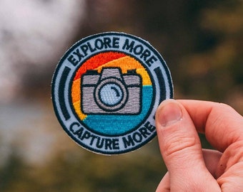 Esplora di più - Cattura di più - Fotocamera - Toppa ricamata per fotografia