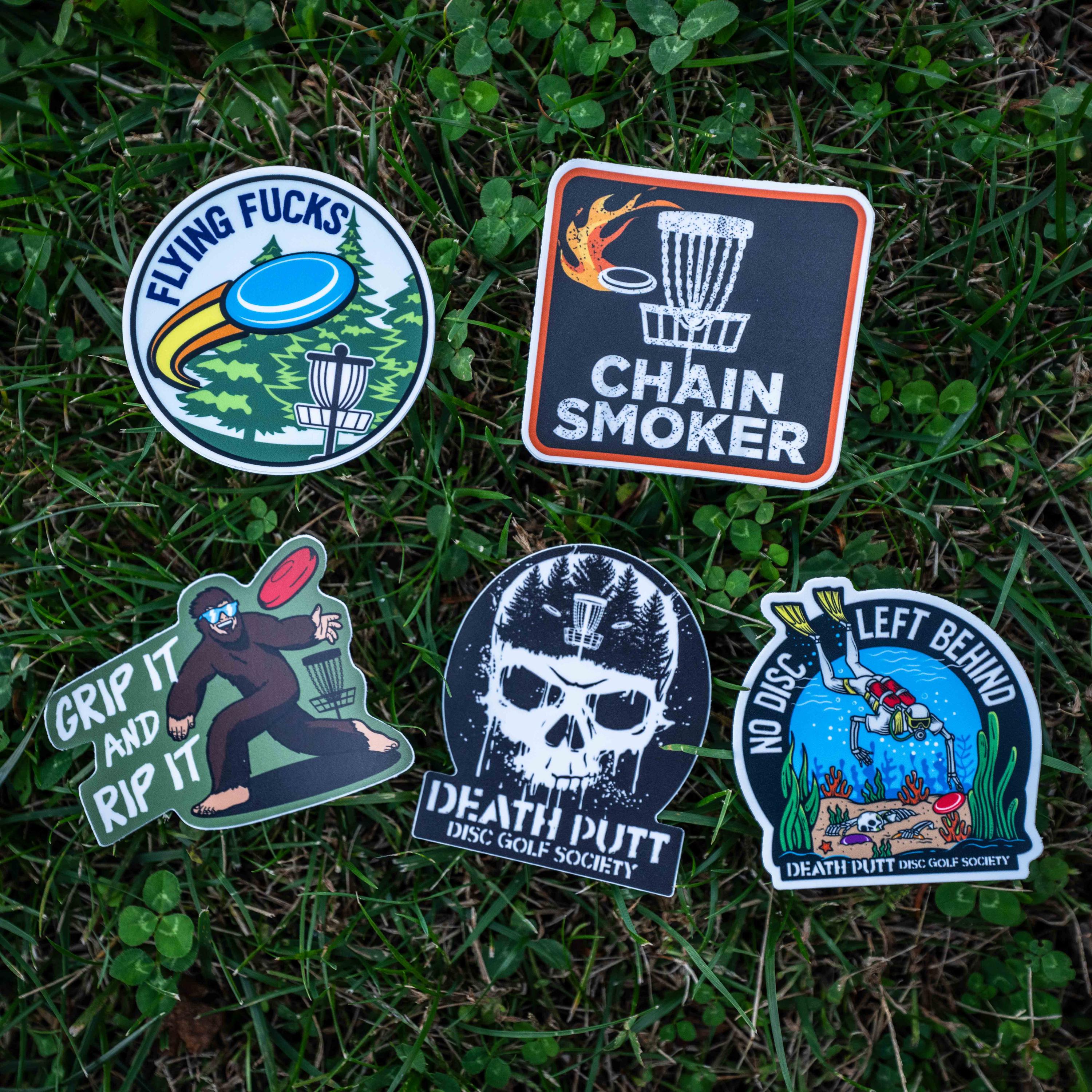 Disc Golf 5 Sticker Set, Funny Disc Golf Water Bottle Sticker, Disc ...