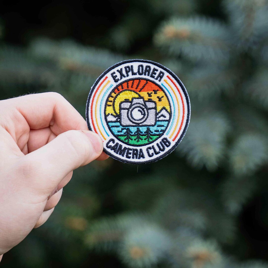 Camera Pvc Patch Explorer Camera Club - Camera - Photography Embroidered Patch ...