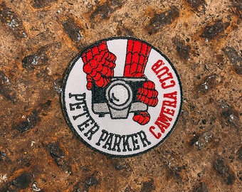 Adesivo Peter Parker Camera Club PATCH, Adesivo per fotocamera, Adesivo per bottiglia d'acqua, Adesivo per fotocamera, Fotografo, Spider-man, Nalgene, Fotocamera, Computer portatile