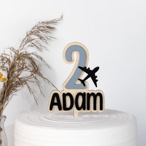 Airplane Cake Topper | Plane Cake Topper | Birthday | Pilot Birthday Topper | Flight attendant