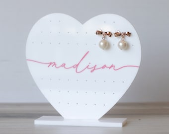Heart Earring Holder | Earring Stand | Tabletop Earring Stand | Earring Display | Earring Organizer | Jewelry Display