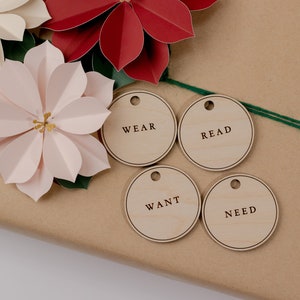 Something to Read | Something You Need | Something to Wear | Something You Want Tags | Christmas Tags | Christmas Gift Tag