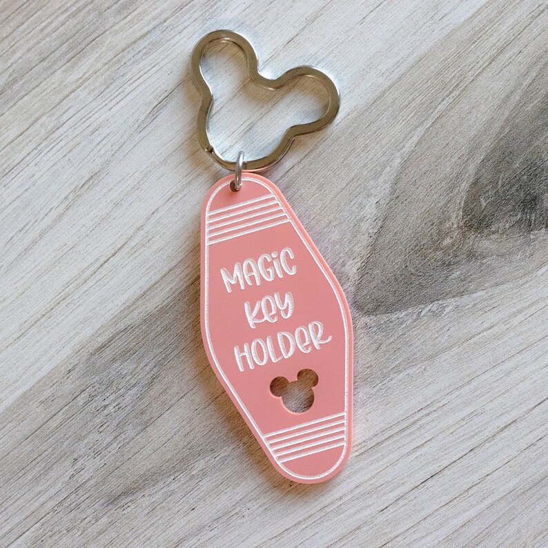 Magic Key Holder Disney Magic Key Pastel Retro Keychains Etsy