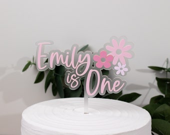 Daisy Cake Topper | Cake Topper | Customized Birthday Cake Topper | Baby Birthday Topper | Baby Shower |Baby Shower Decor