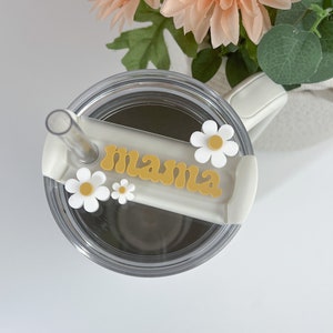Mama Daisy Tumbler Name Plate | Custom Stanley Name Plate | Personalized Tumbler Tag |  Stanley Cup Accessories