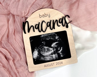 Ultrasound Photo Frame | Family Pregnancy Announcement | Baby | Magnetic Ultrasound Frame